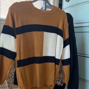 Block style sweater